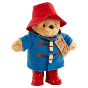 25cm Classic Paddington Bear Plush Toy in Duffle Coat & Red Boots