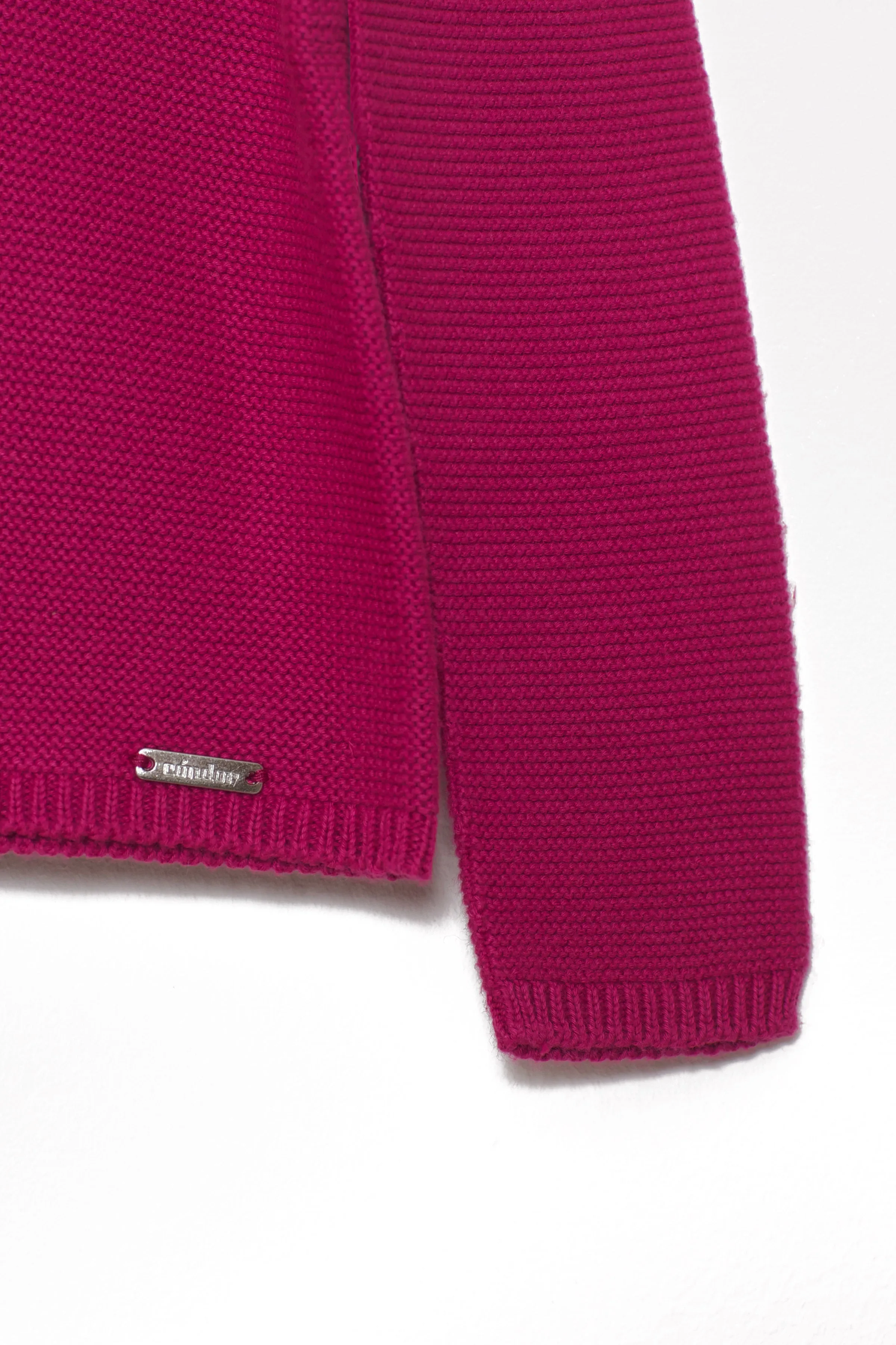 100% Cotton Cardigan - Raspberry Pink