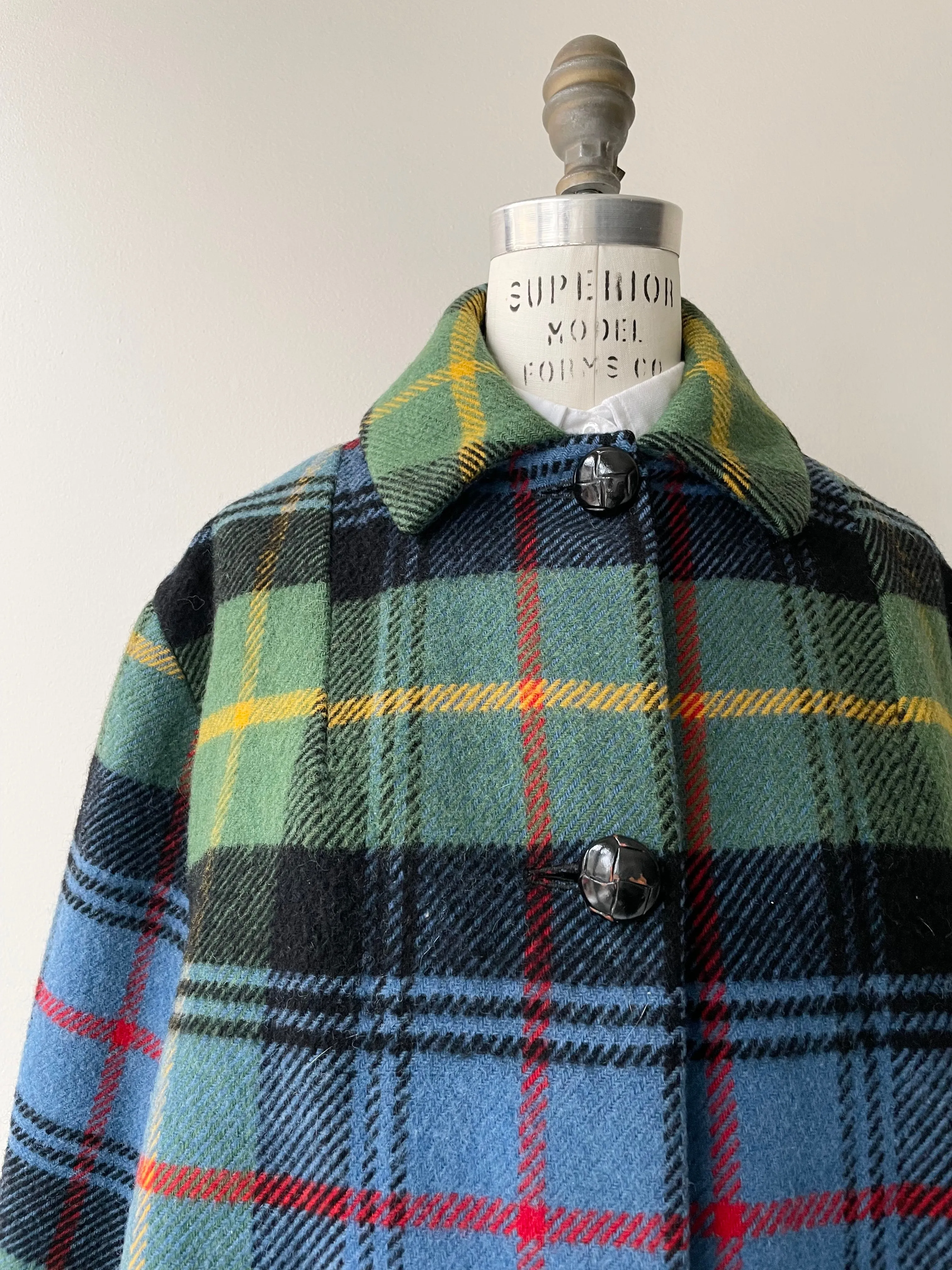 1950s MacNeil Tartan Wool Cape