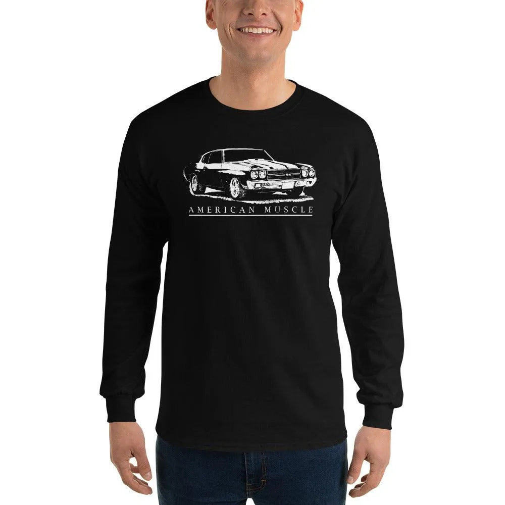 1970 Chevelle SS American Muscle Car Long Sleeve T-Shirt