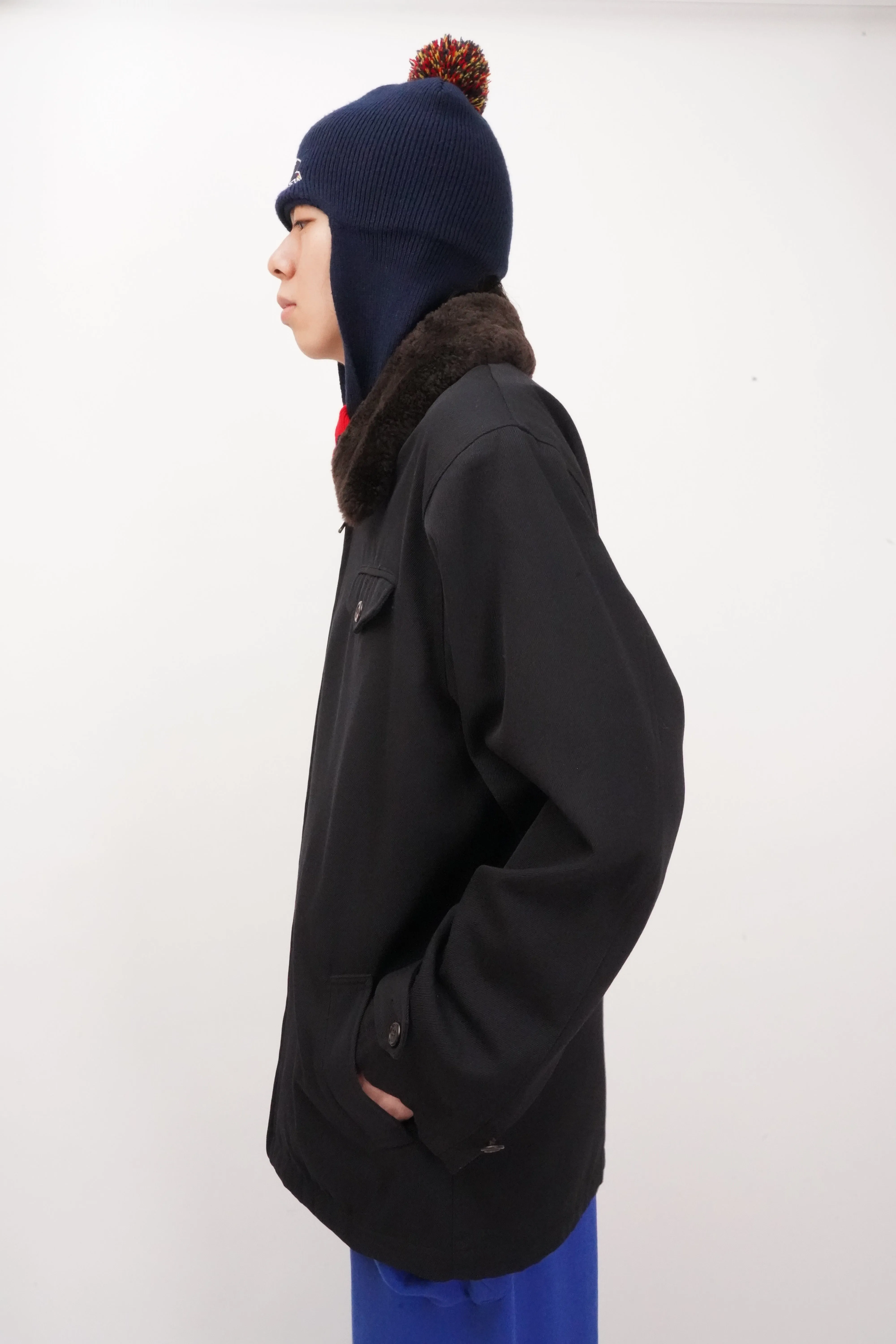 90's "POLO SPORT Ralph Lauren" -Boa Collar Car Coat-