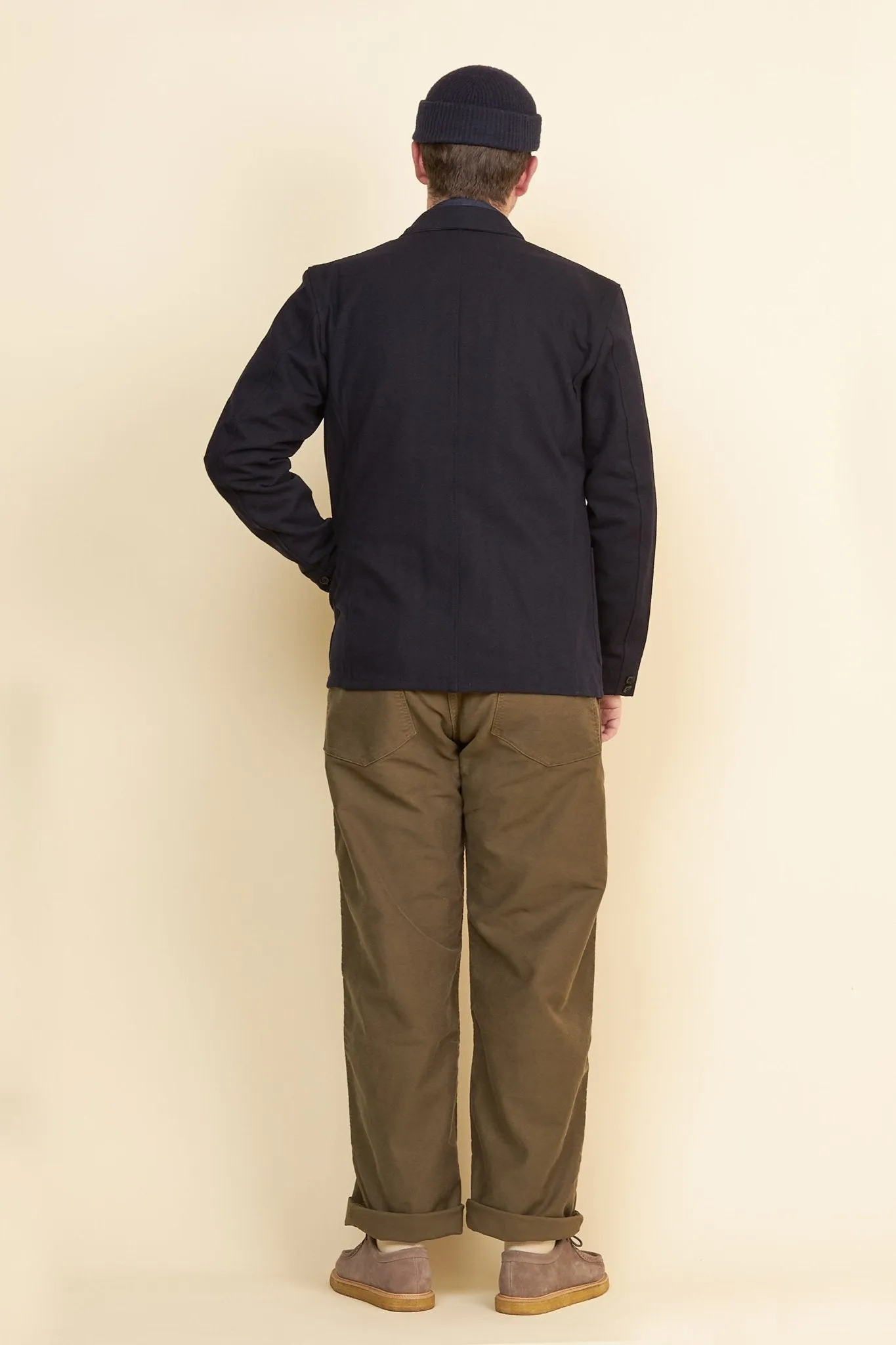 Addict Clothes ACVM Herringbone Work Jacket - Navy