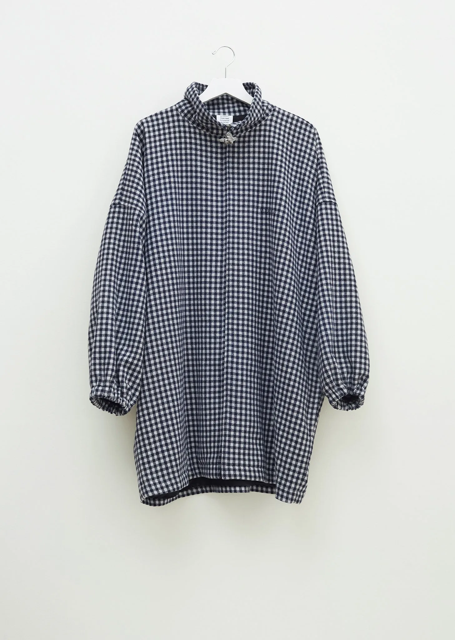 Angel Checked Wool Bomber