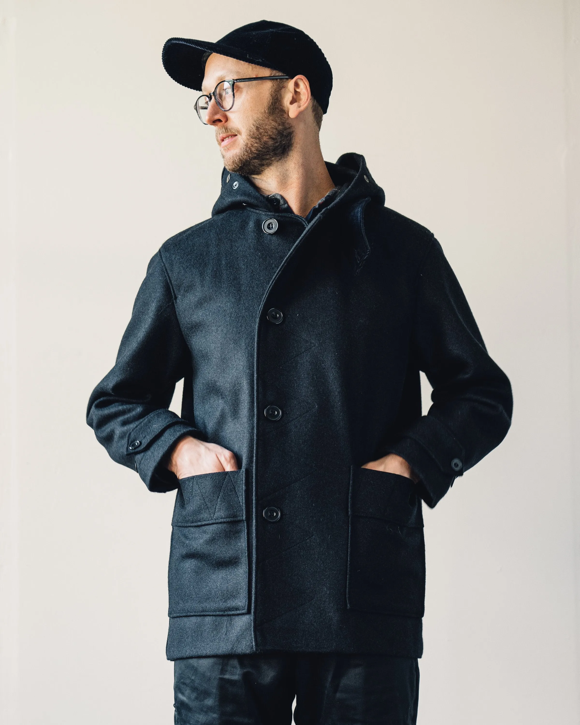 Arpenteur Kabig Coat, Navy