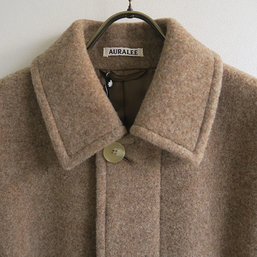 【AURALEE/オーラリー】<br>SPONGE WOOL MELTON SOUTIEN COLLAR COAT <br>A24AC04SB