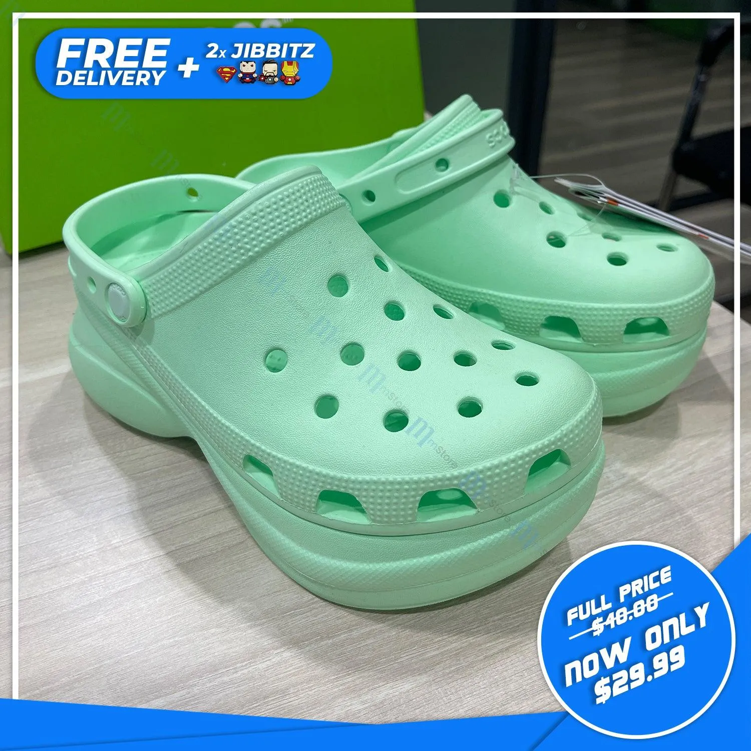 Authentic Crocs Classic Bae Clog for Women - Lime Zest