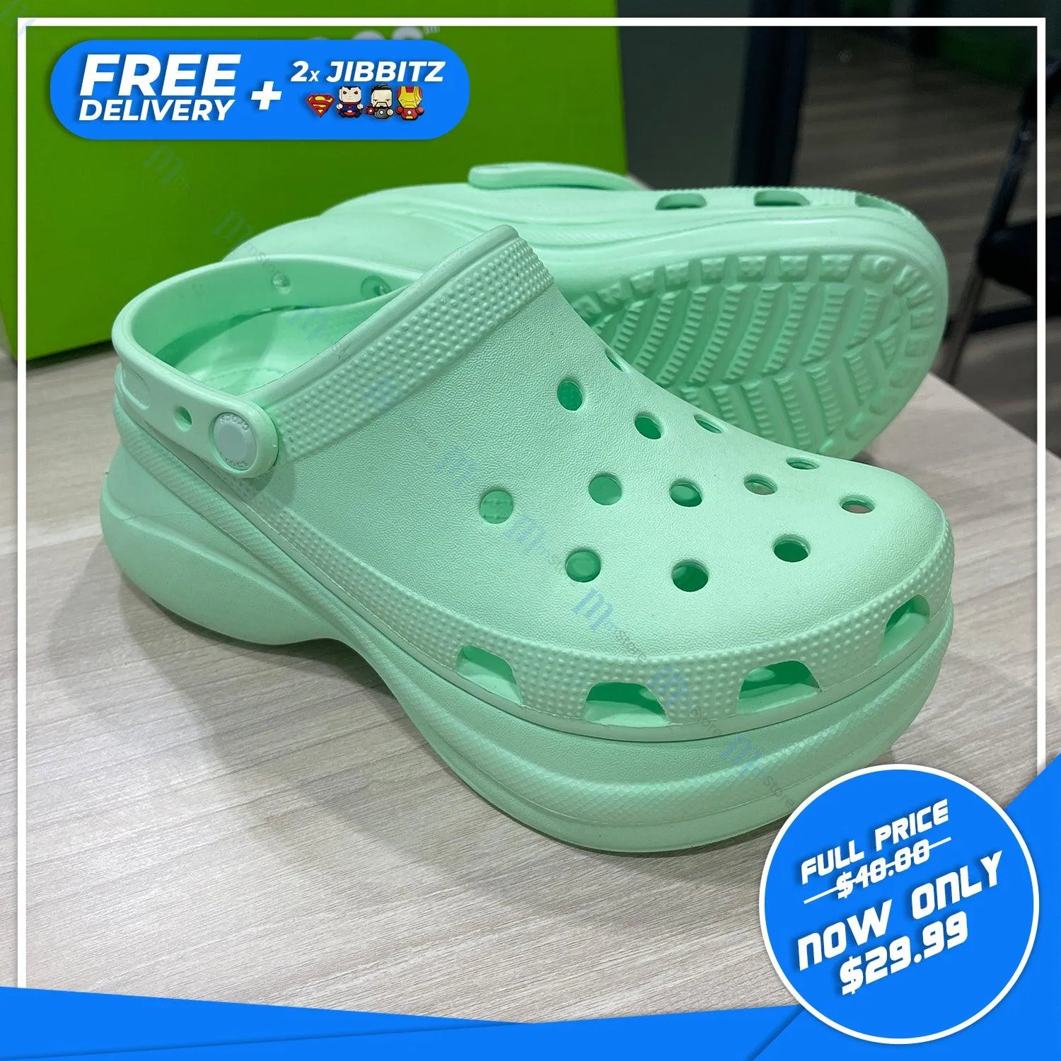 Authentic Crocs Classic Bae Clog for Women - Lime Zest