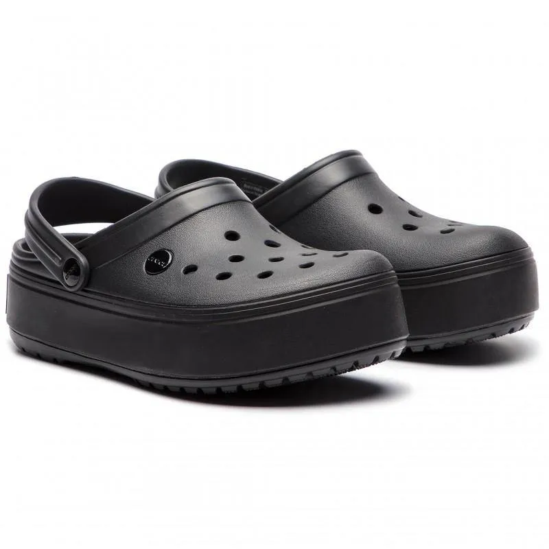 Authentic Crocs Crocband Platform Clog - All Black