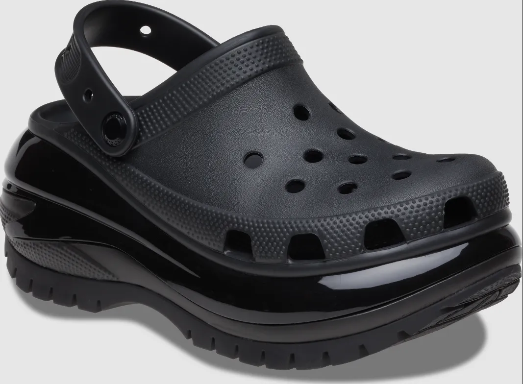 Authentic Crocs Mega Crush Clog - Black