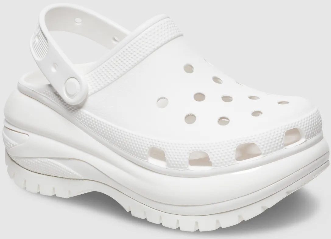 Authentic Crocs Mega Crush Clog - White