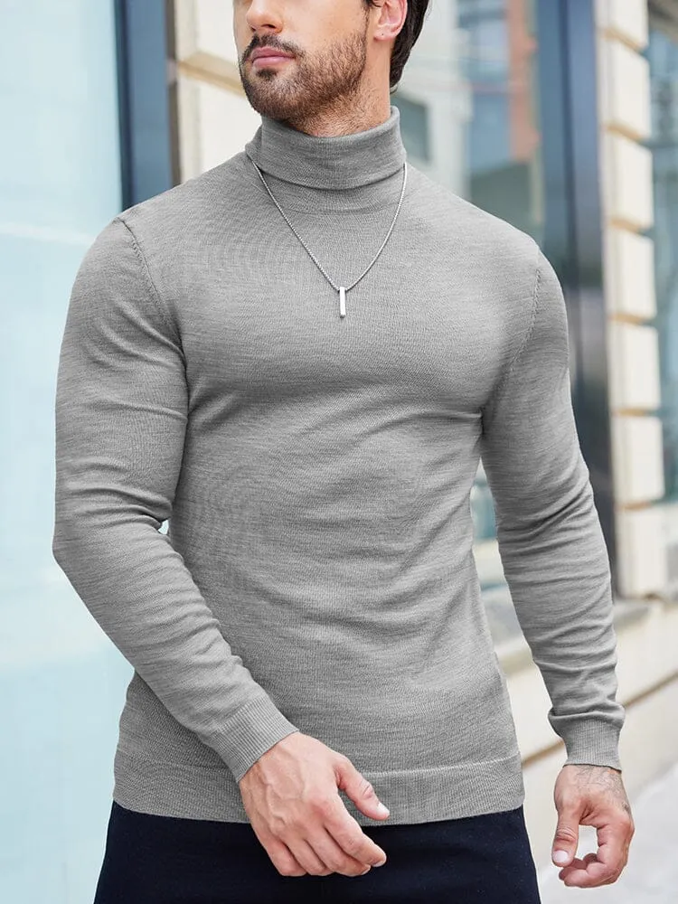 Basic Slim Fit Turtleneck Sweater (US Only)