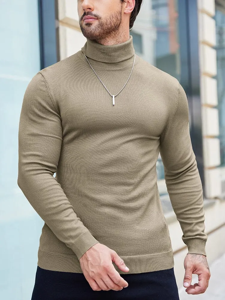 Basic Slim Fit Turtleneck Sweater (US Only)