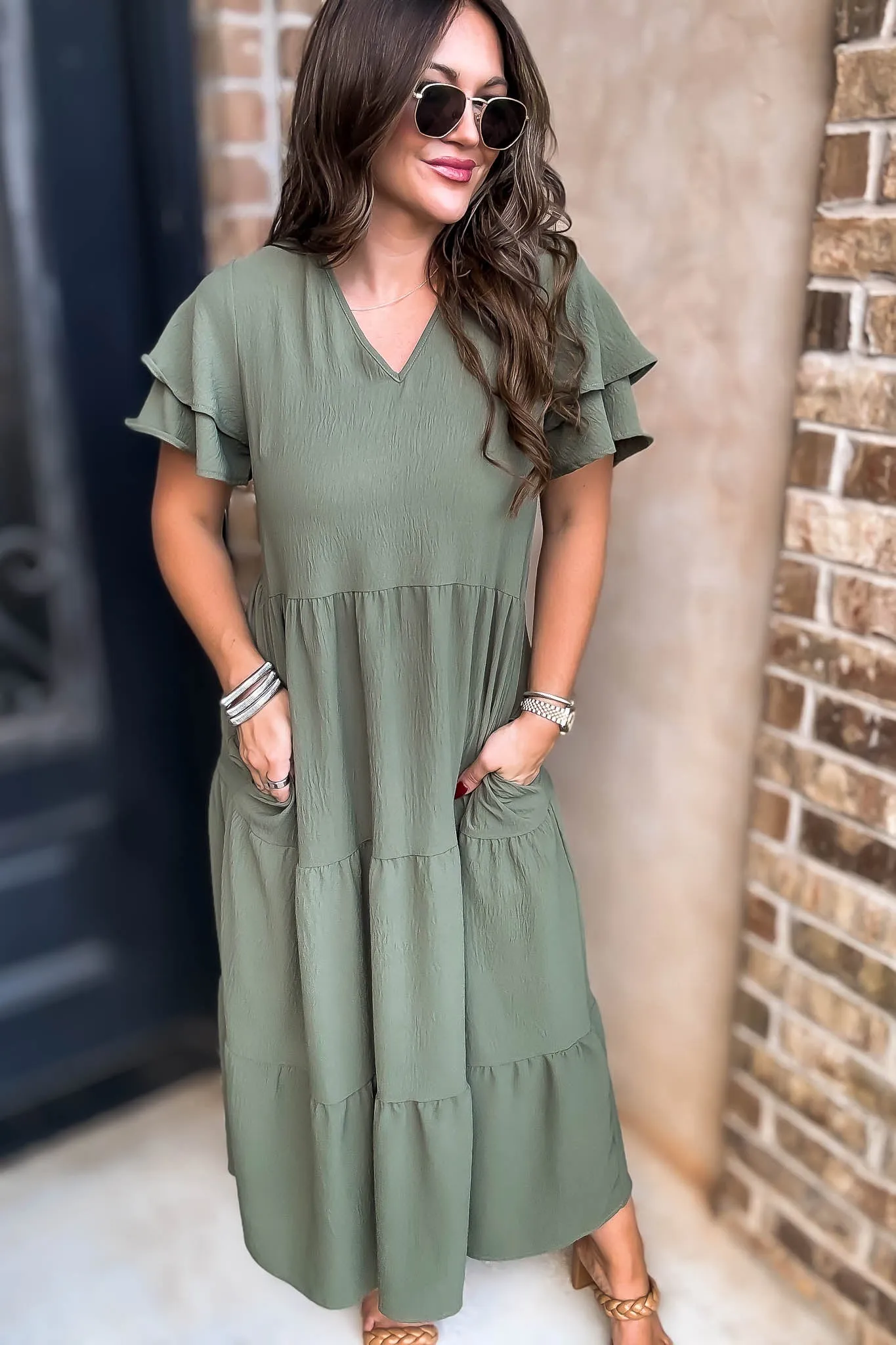 Beauty Olive Maxi Dress