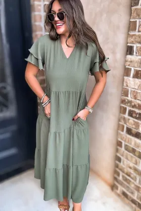 Beauty Olive Maxi Dress