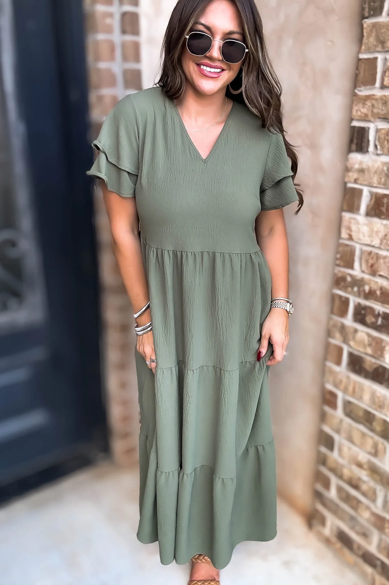 Beauty Olive Maxi Dress