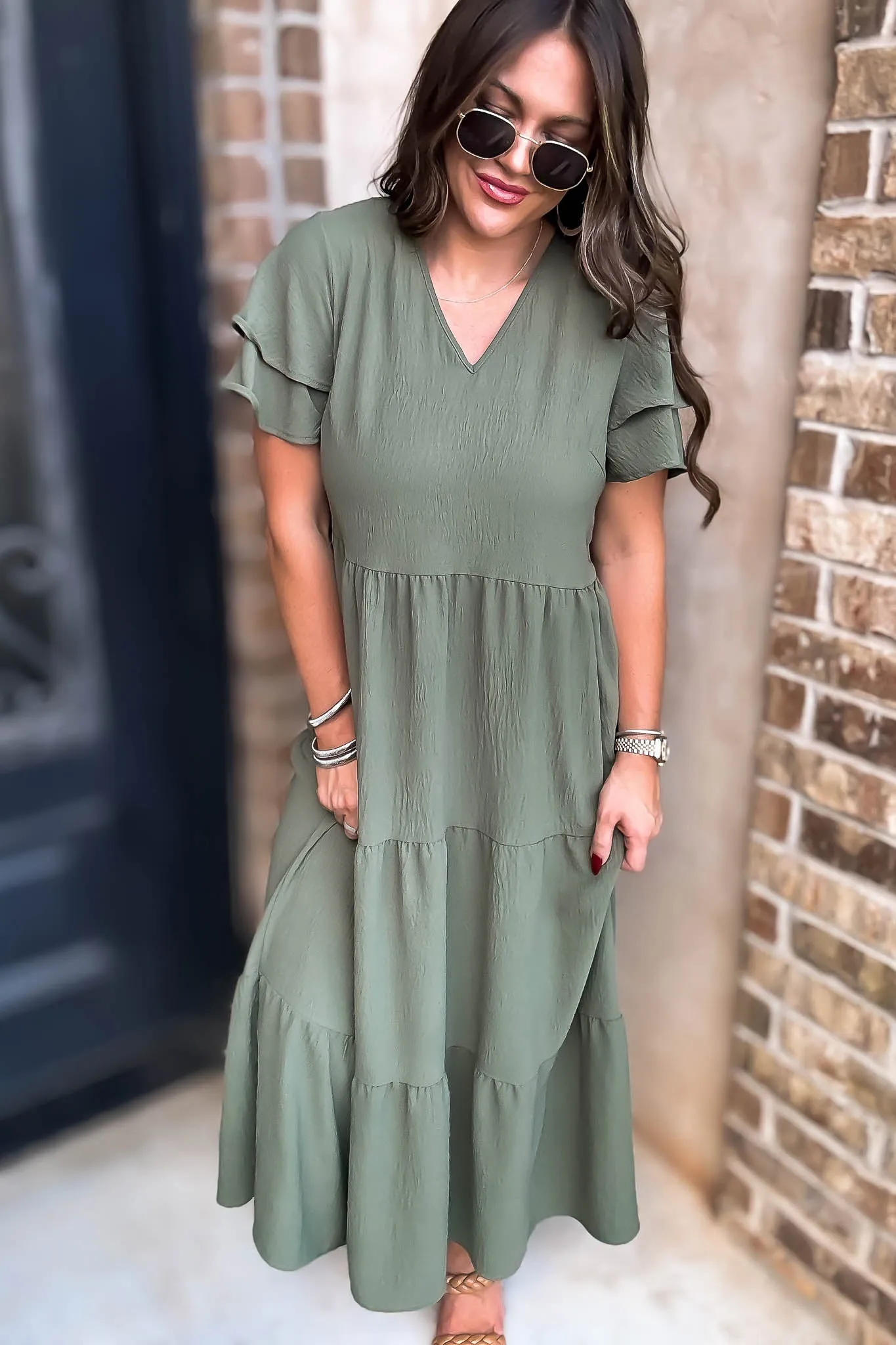 Beauty Olive Maxi Dress