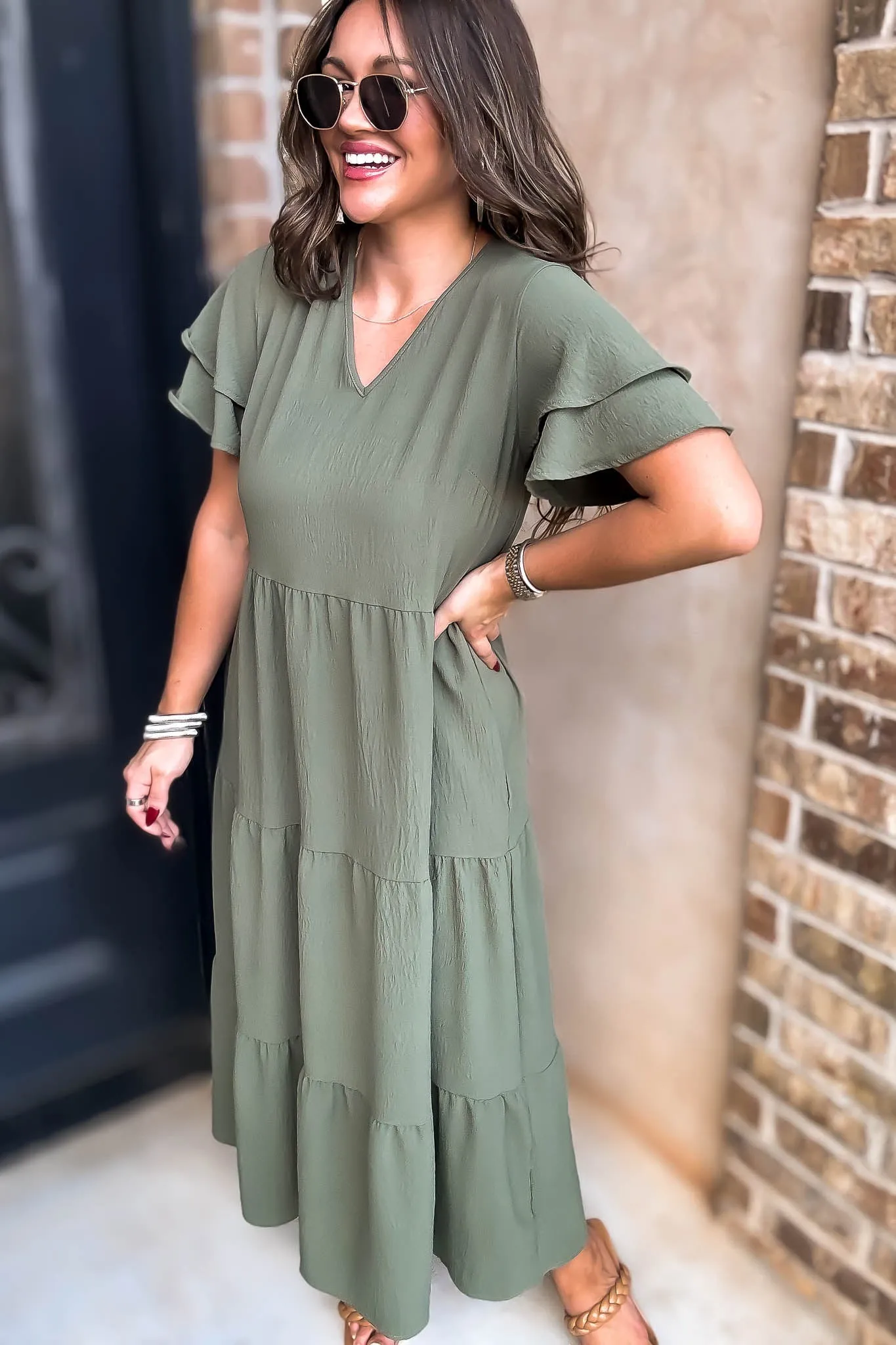 Beauty Olive Maxi Dress