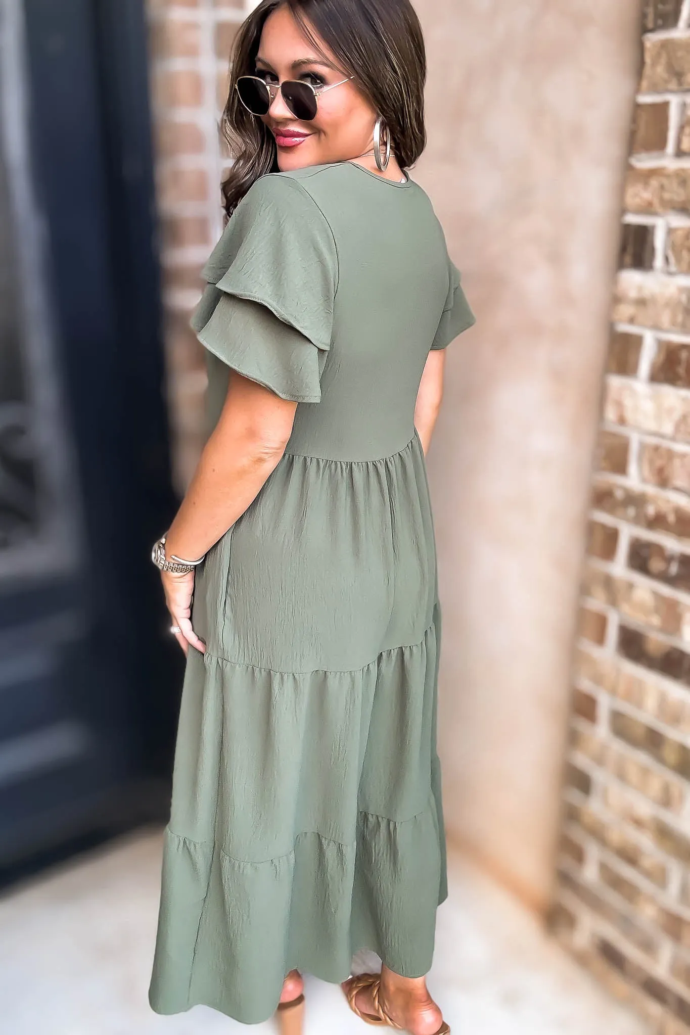 Beauty Olive Maxi Dress