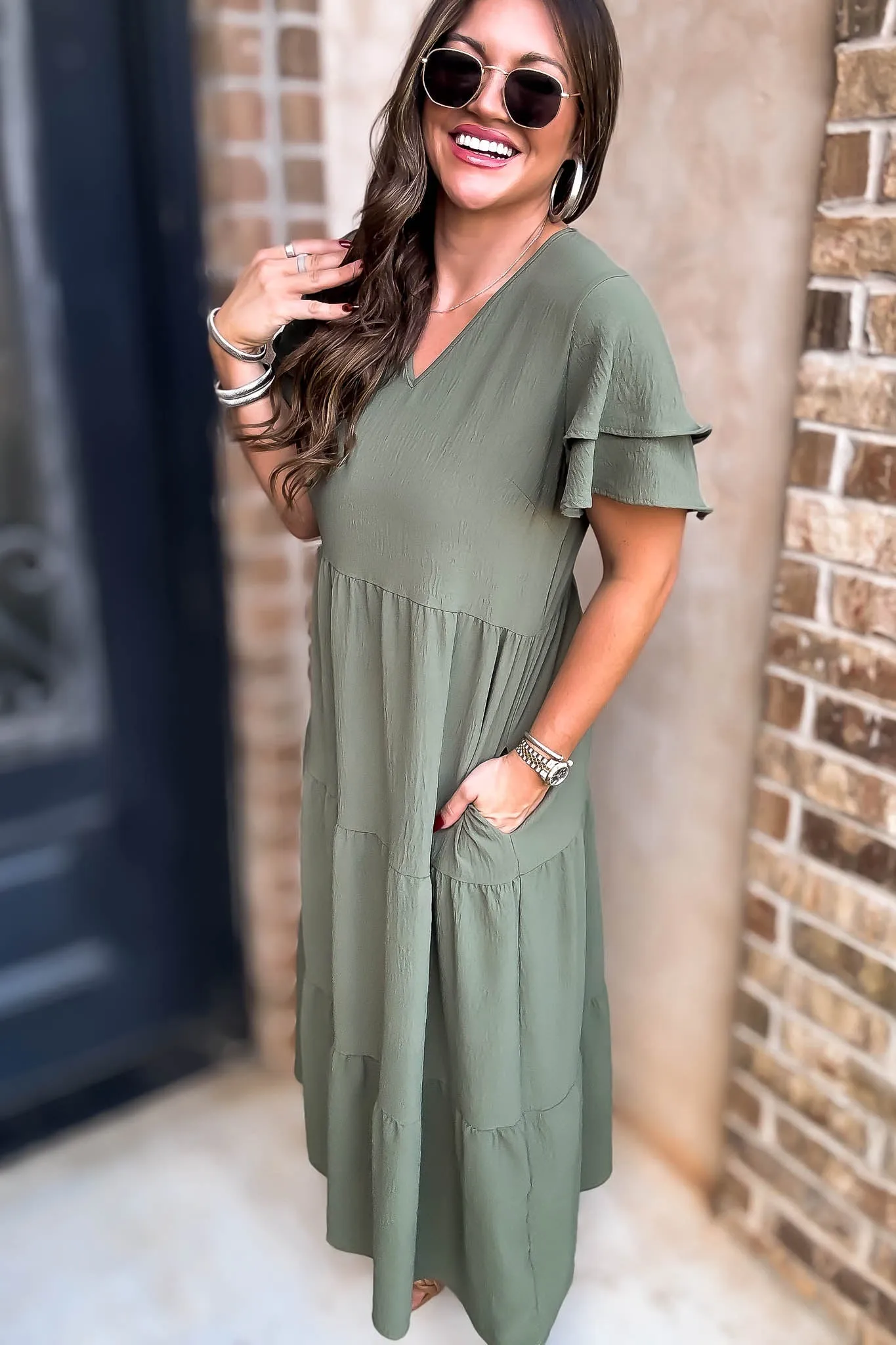 Beauty Olive Maxi Dress