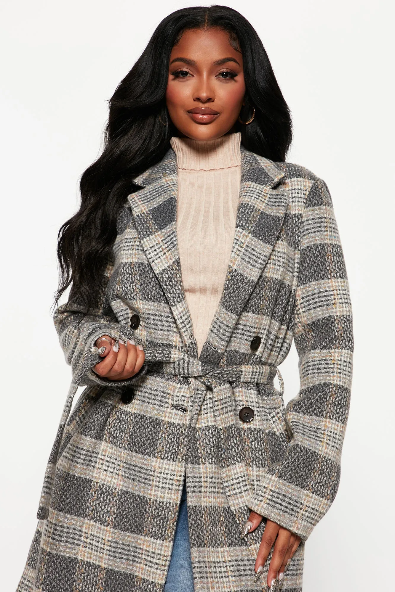 Better Than Ever Coat - Grey/combo