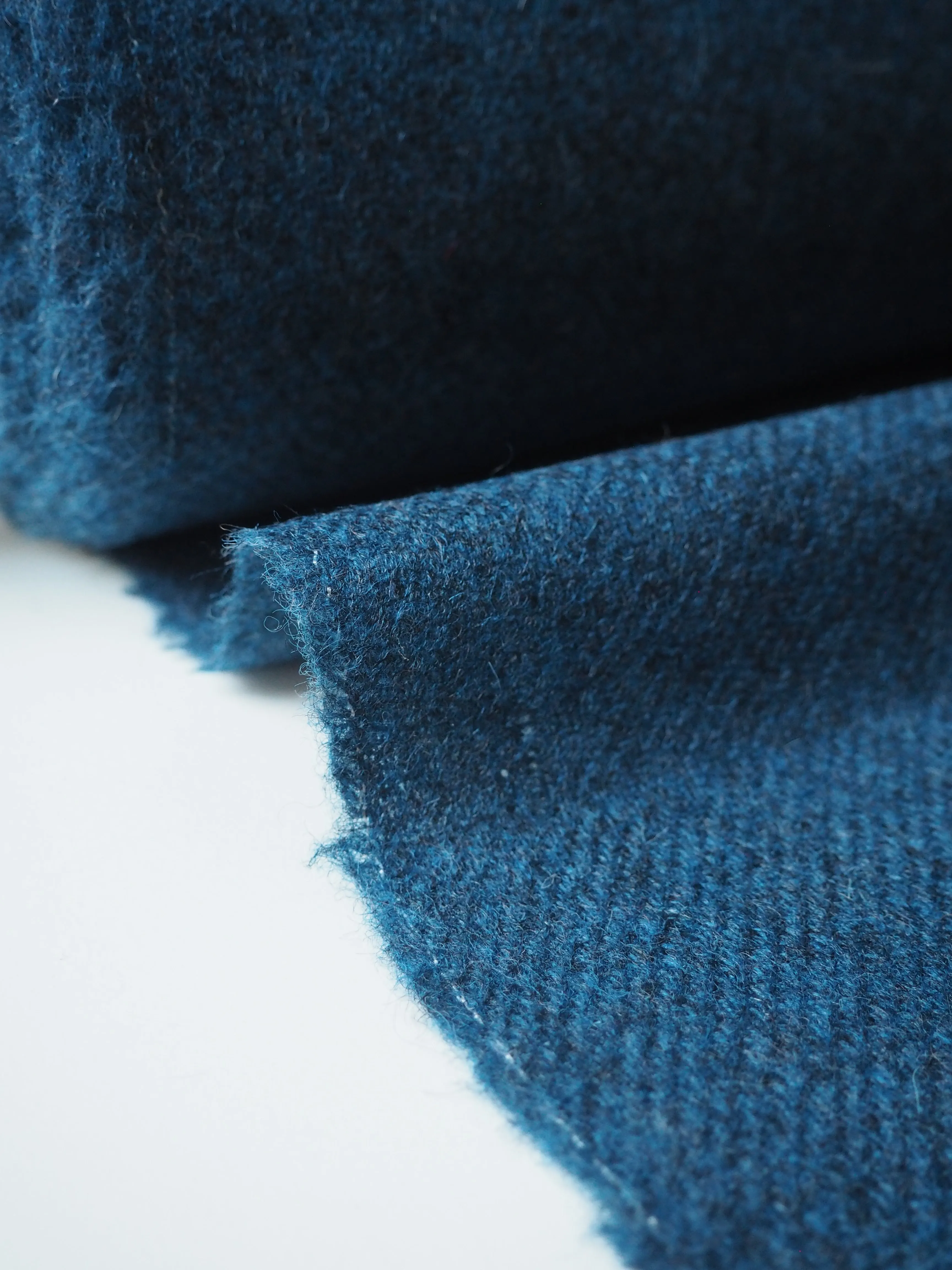 Blue Marl Wool Twill Coating