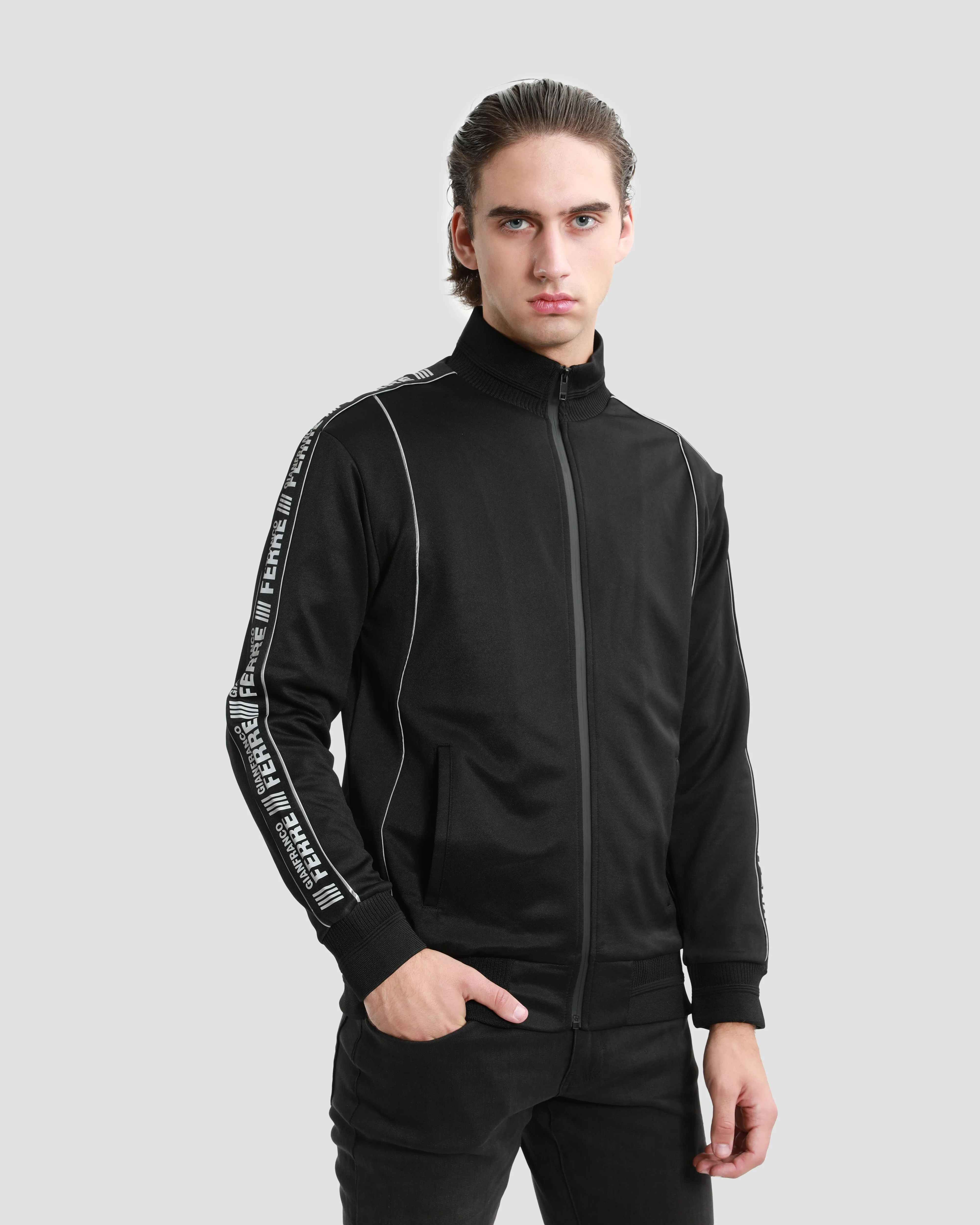 Branding Tapered Tracksuit Jacket