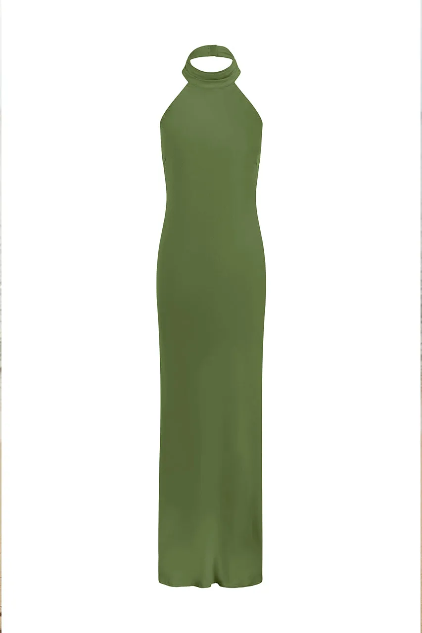 BRIGITTE MAXI DRESS - OLIVE