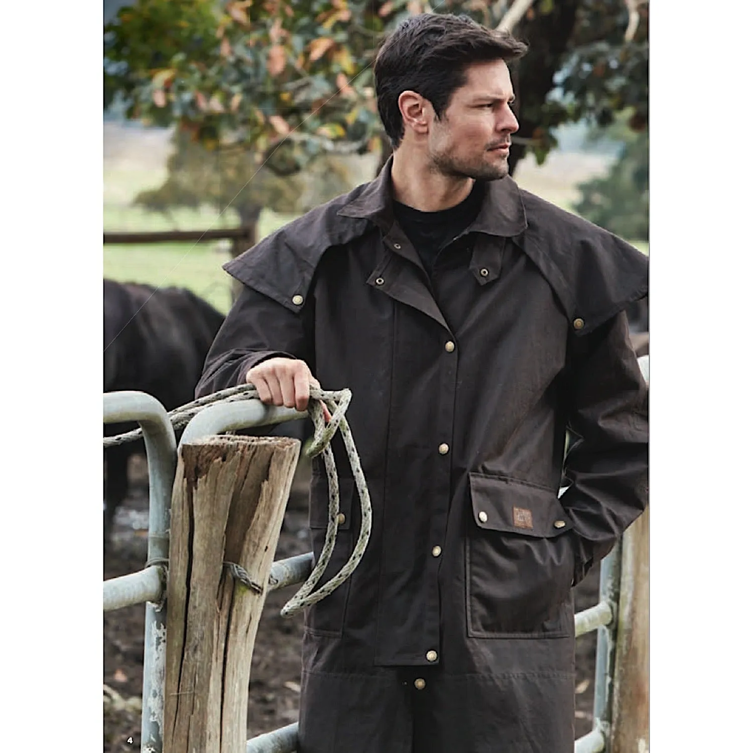 Burke & Wills Balranald Long Coat - Brown