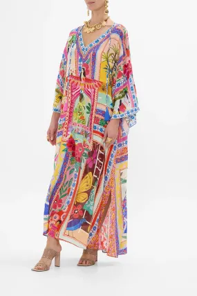 CAMILLA | ROEQIYAS V NECK KAFTAN WITH TIES