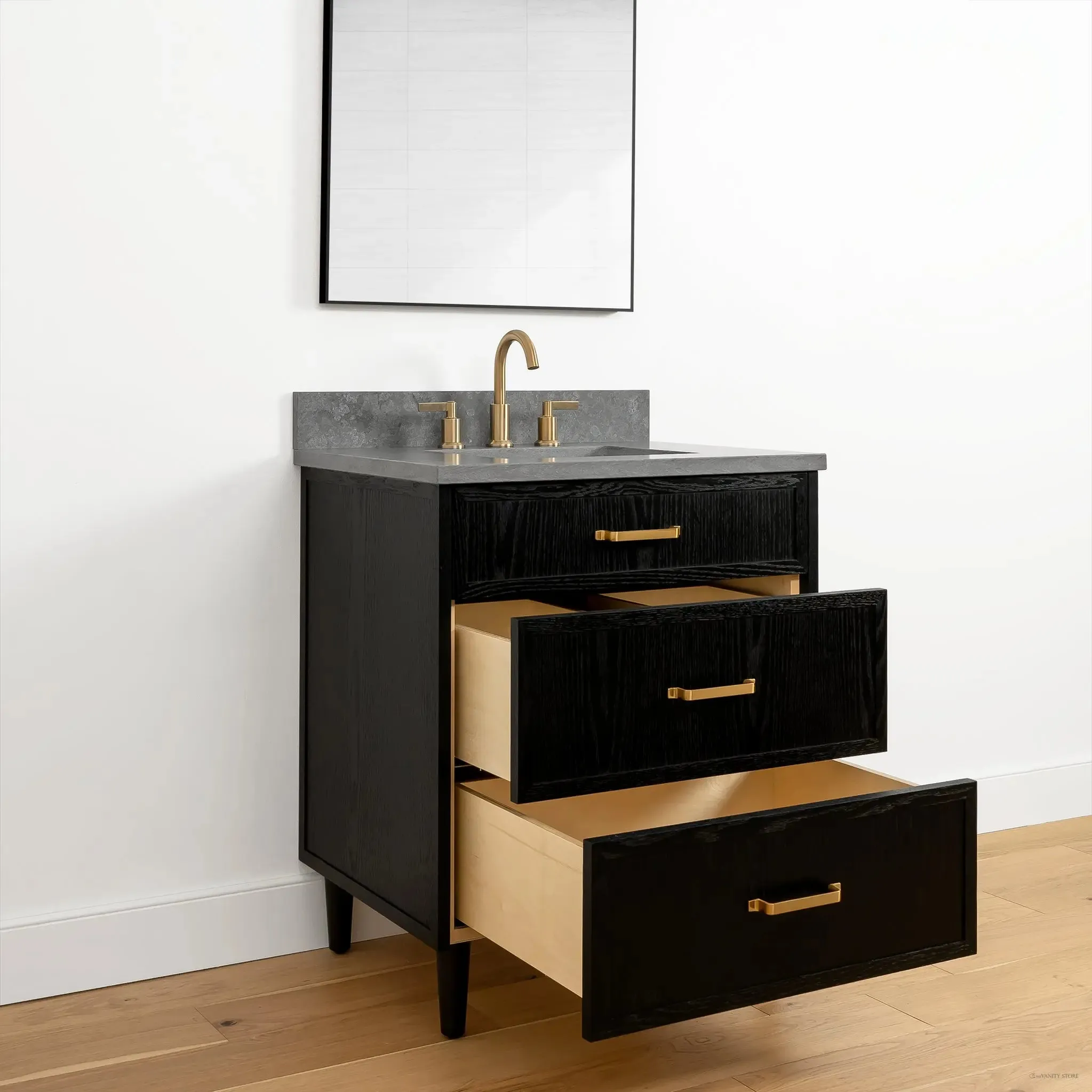 Cape Breton 30" Blackened Oak Bathroom Vanity