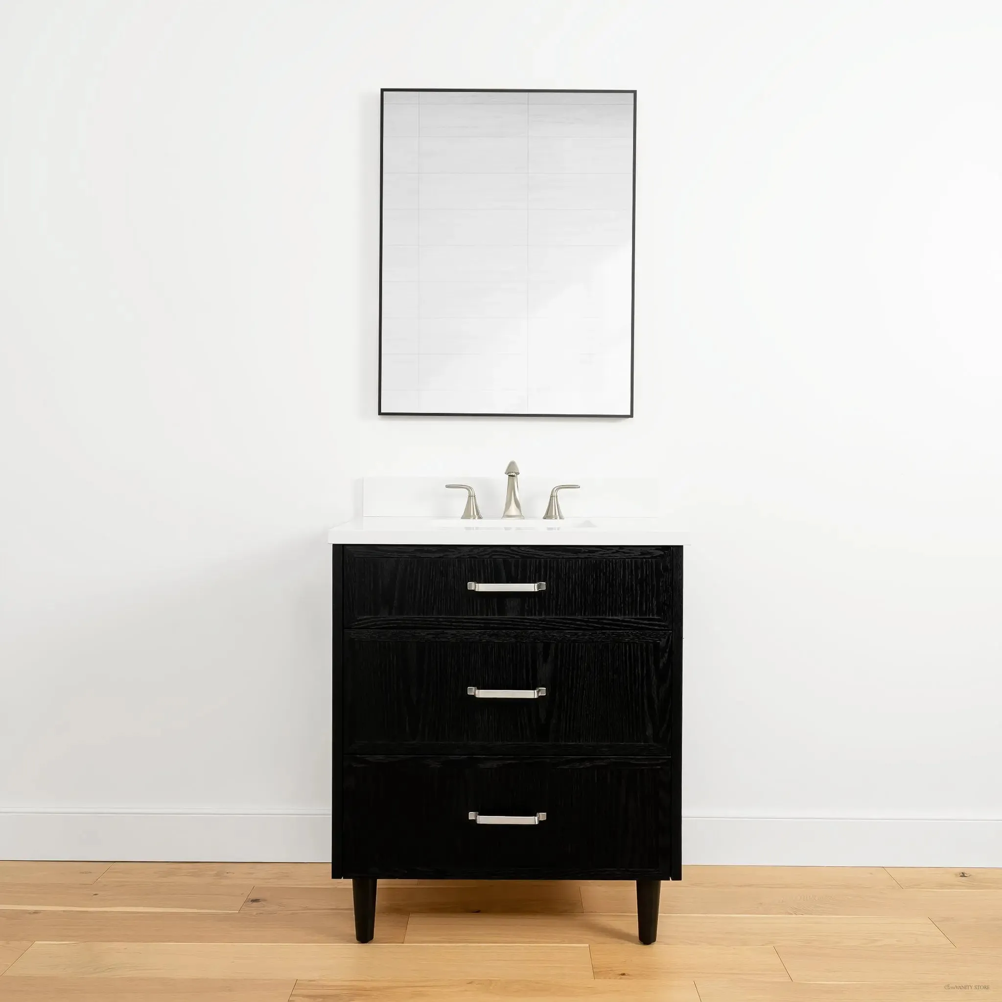 Cape Breton 30" Blackened Oak Bathroom Vanity