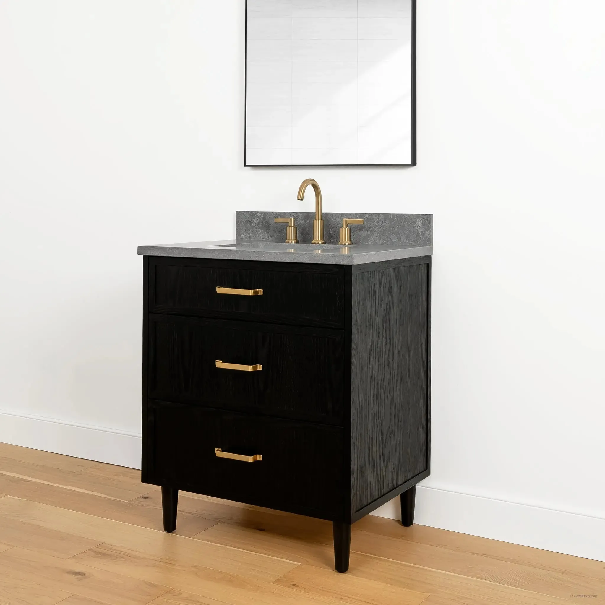 Cape Breton 30" Blackened Oak Bathroom Vanity