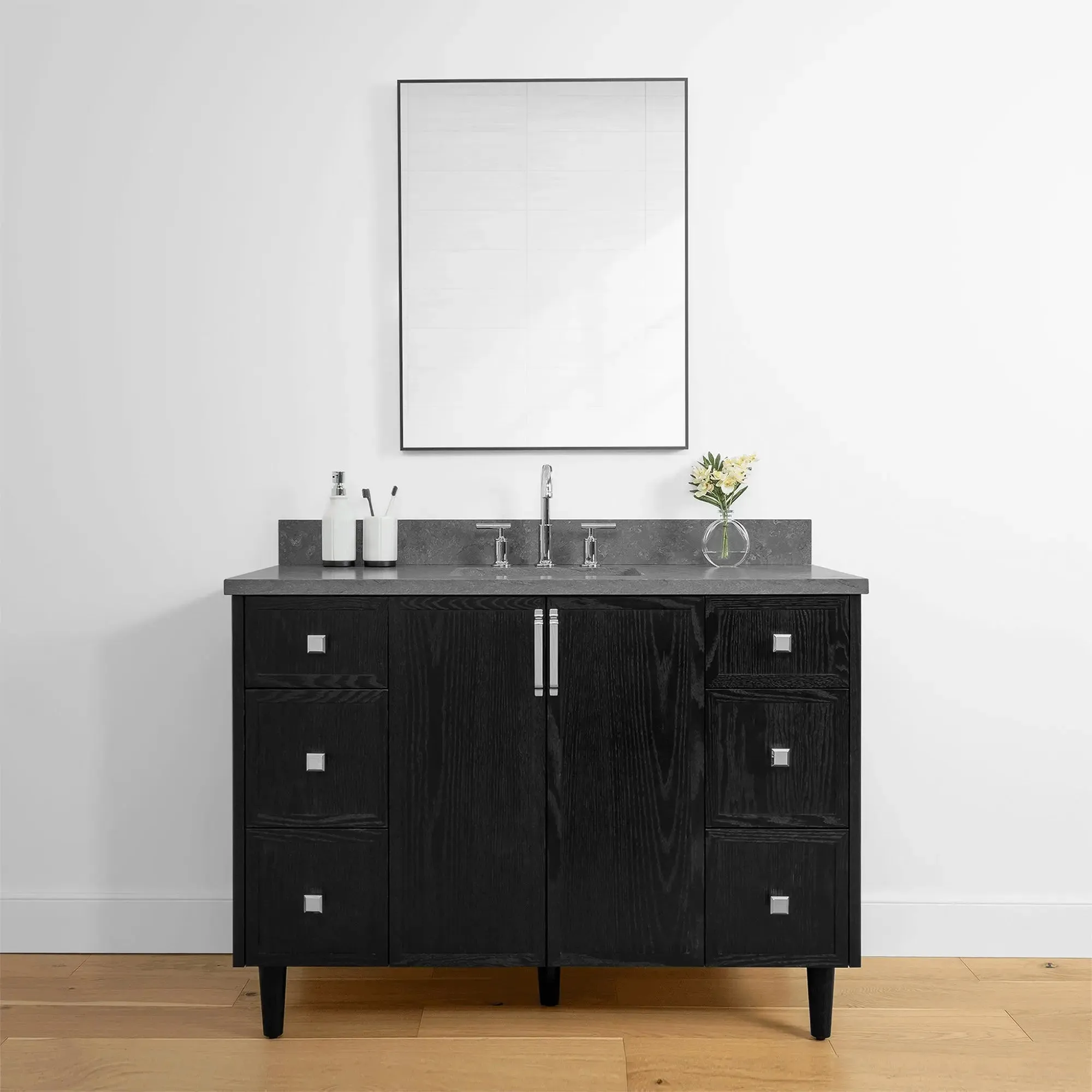 Cape Breton 48" Blackened Oak Bathroom Vanity