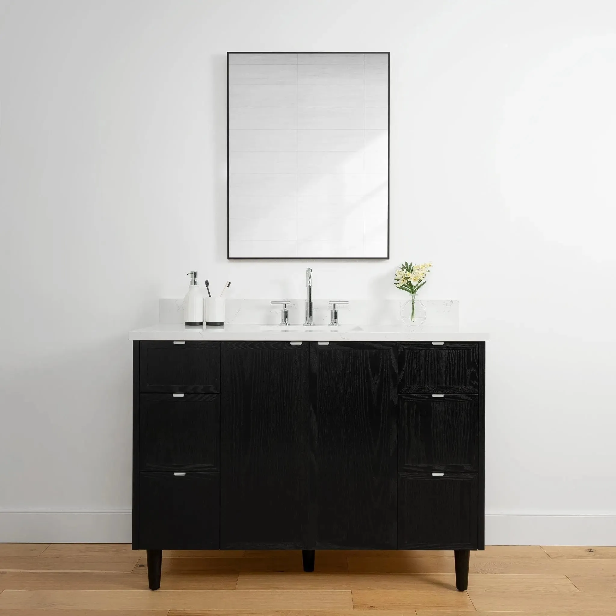 Cape Breton 48" Blackened Oak Bathroom Vanity