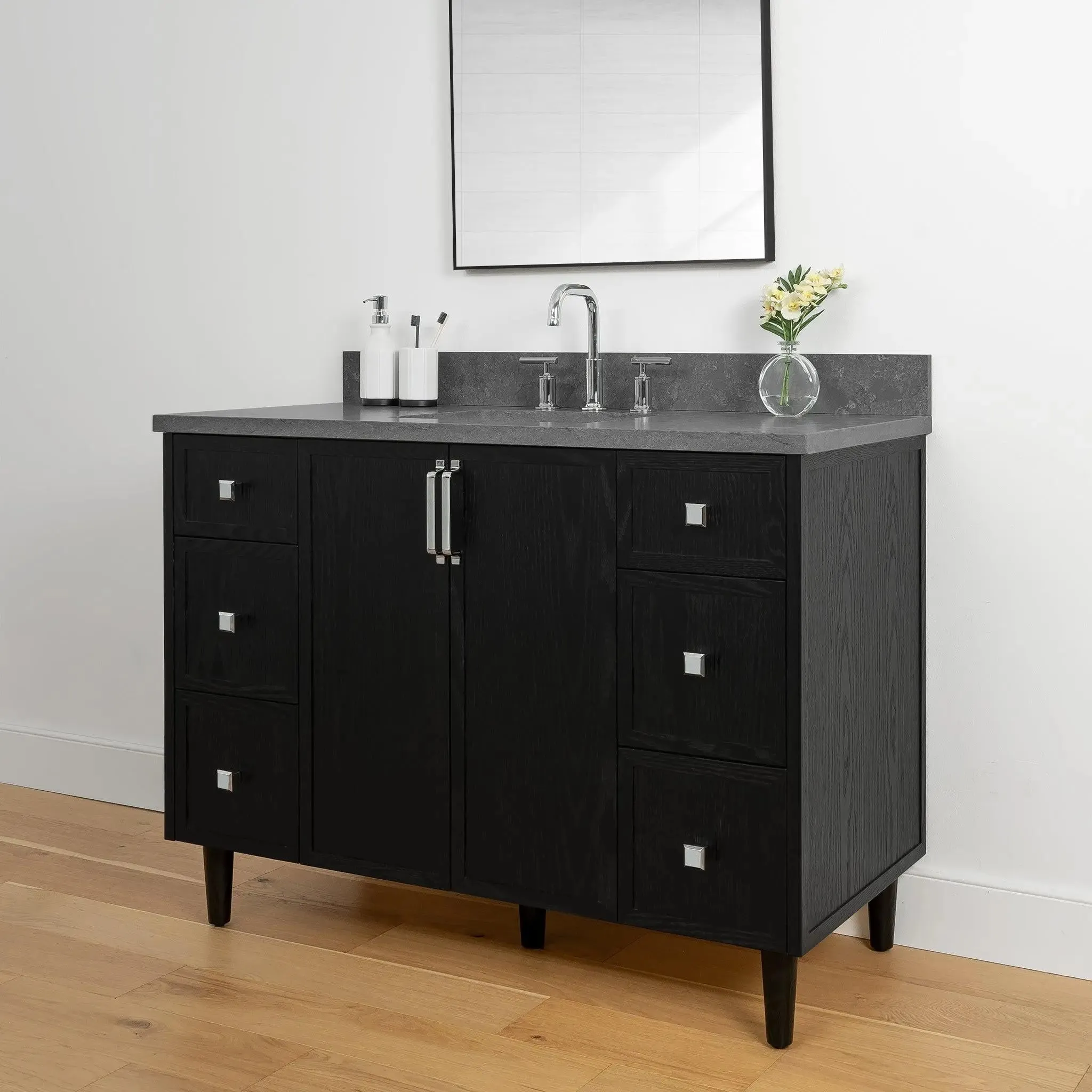 Cape Breton 48" Blackened Oak Bathroom Vanity