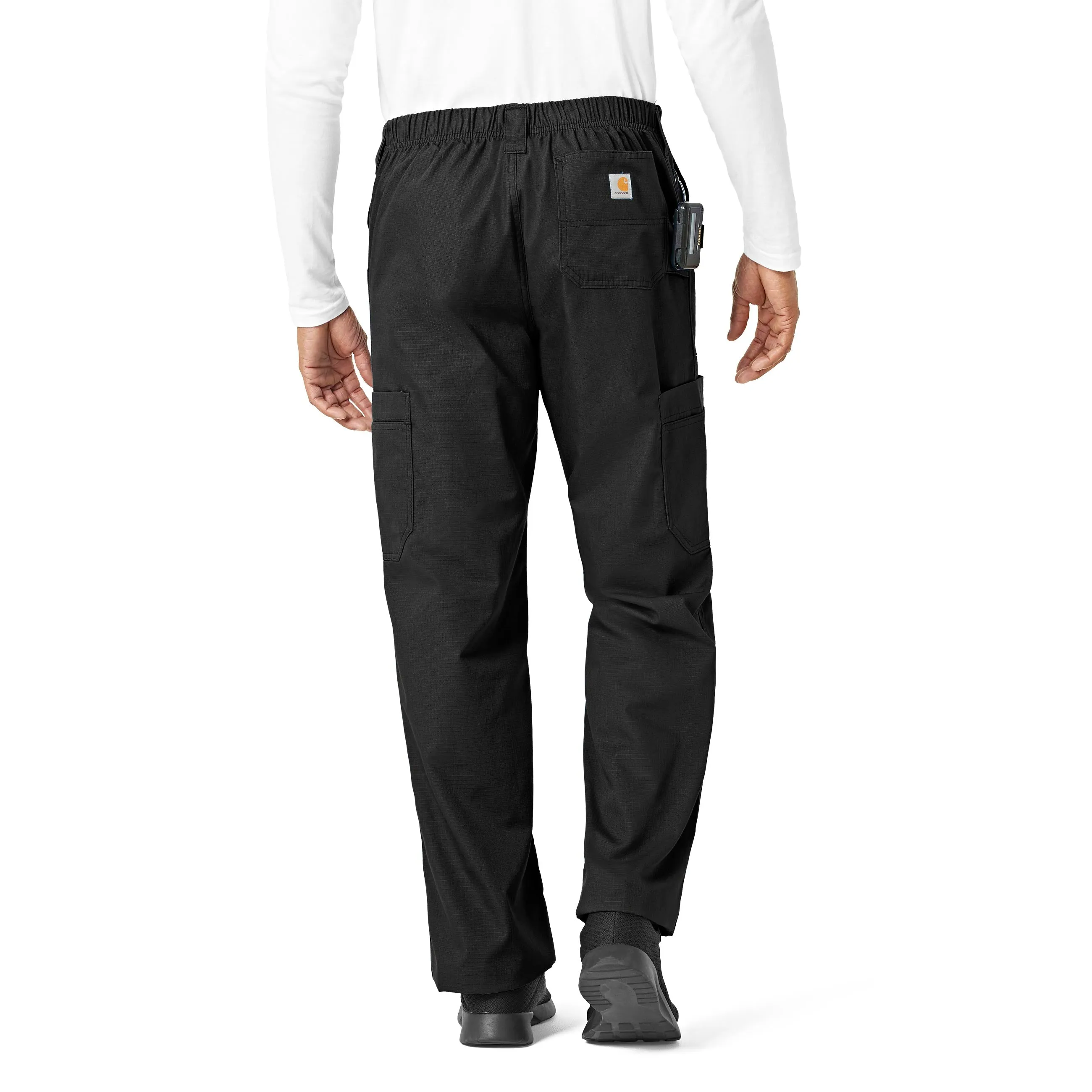 Carhartt Ripstop Men's Boot Cut 8-Pocket Cargo Scrub Pant - Black