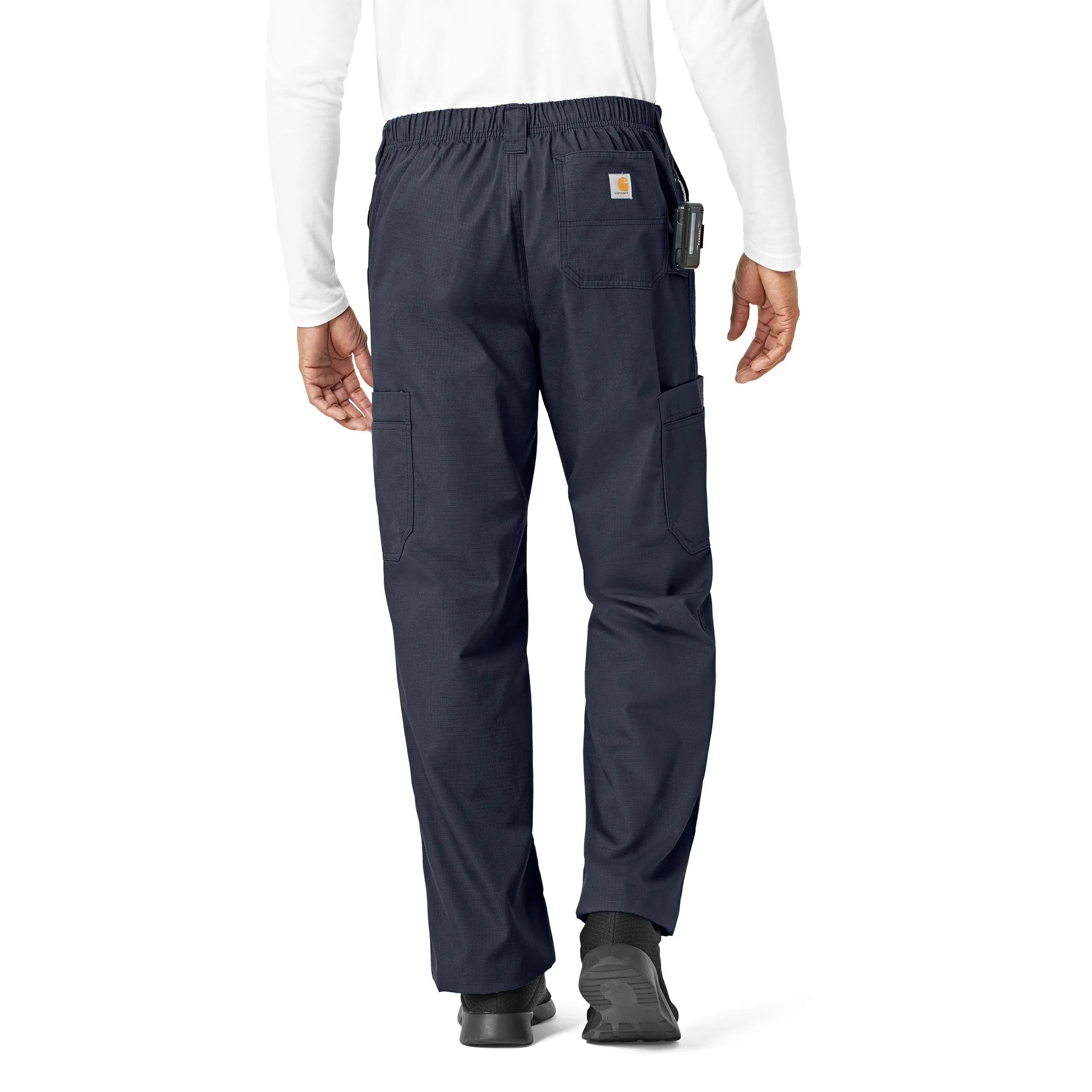 Carhartt Ripstop Men's Boot Cut 8-Pocket Cargo Scrub Pant - Navy