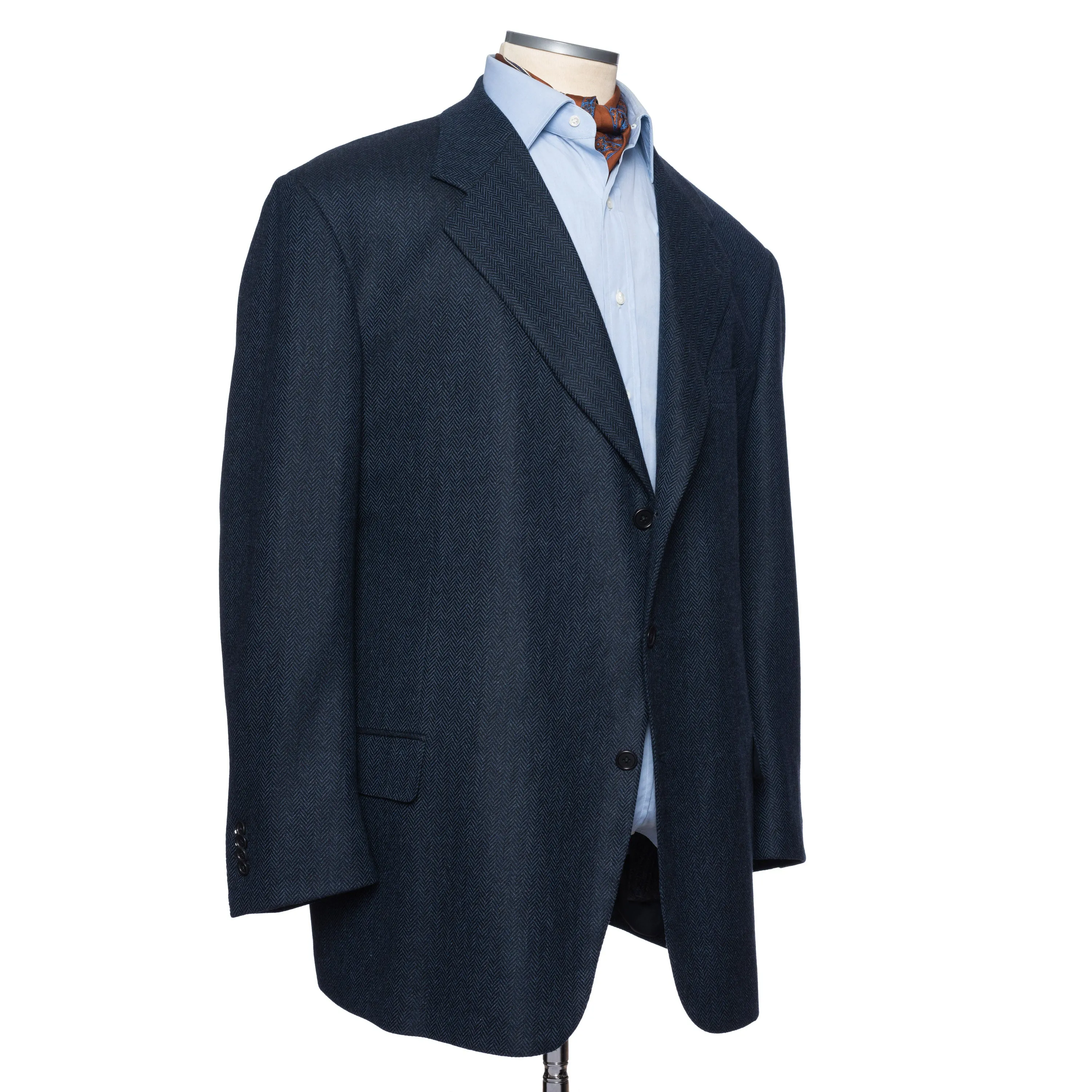 CASTANGIA 1850 Blue Wool-Cashmere Sport Coat Jacket EU 70 NEW US 60 Big and Tall