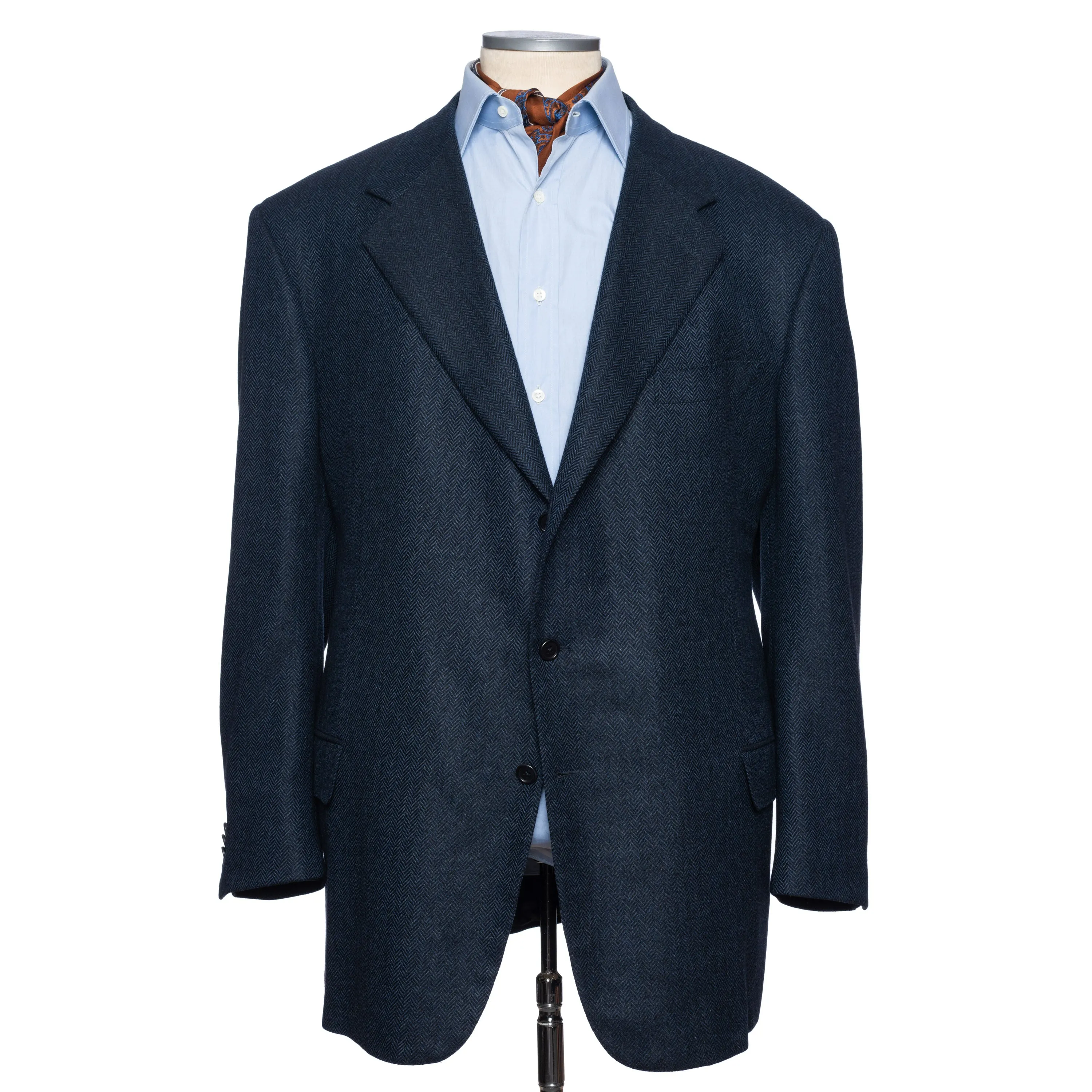 CASTANGIA 1850 Blue Wool-Cashmere Sport Coat Jacket EU 70 NEW US 60 Big and Tall