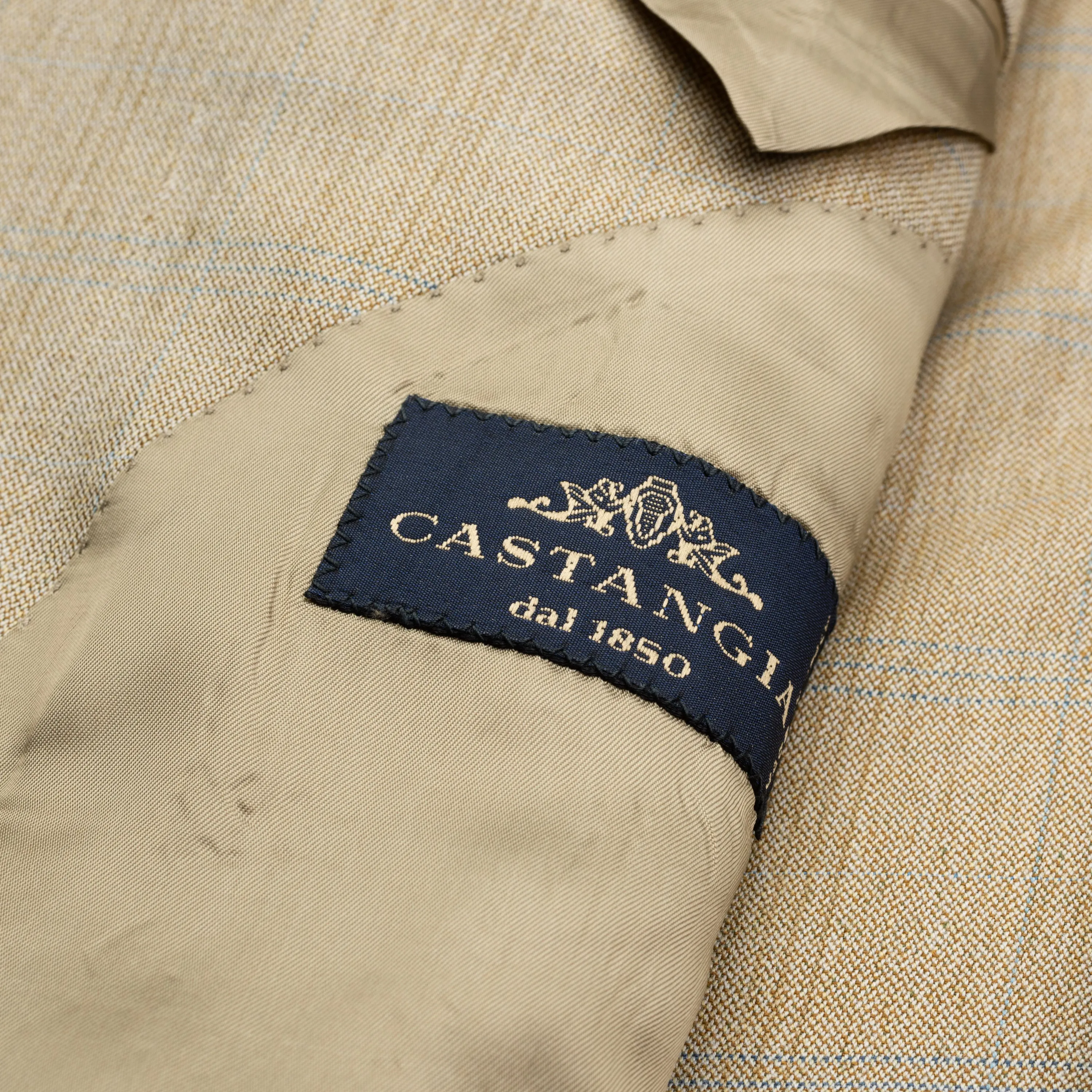 CASTANGIA 1850 Tan Wool Sport Coat Jacket EU 48 NEW US 38