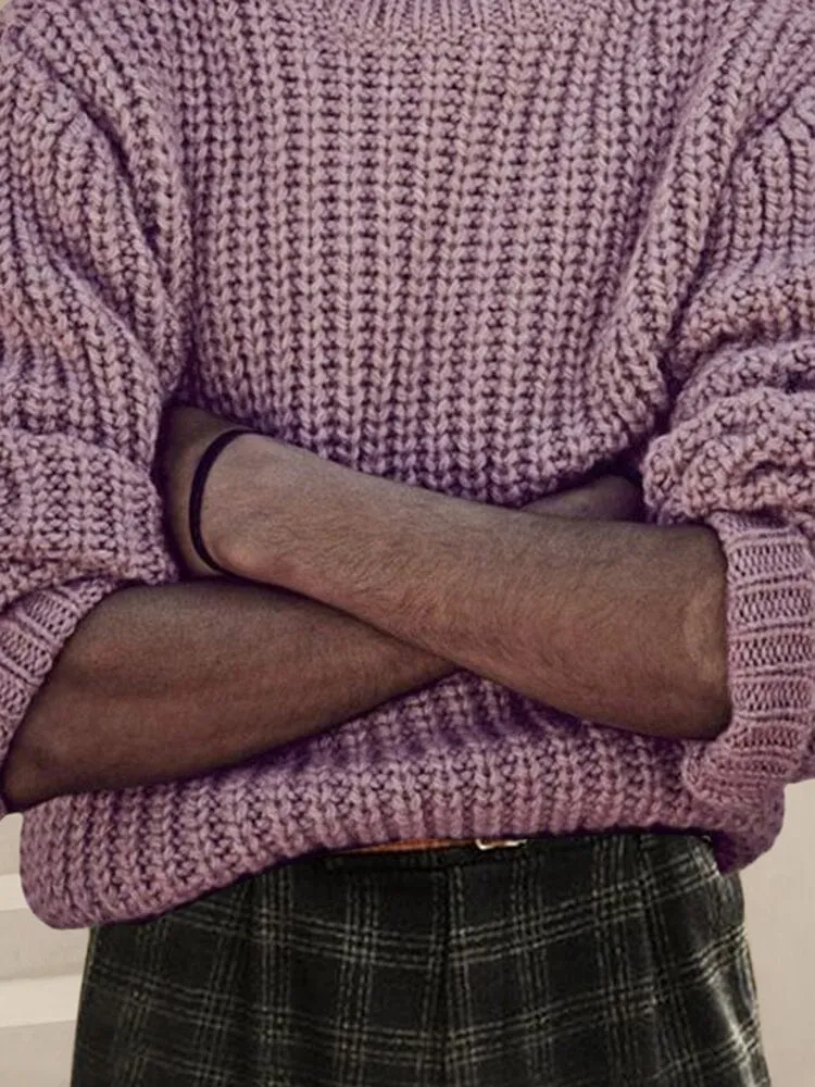 Casual Knitted Turtleneck Sweater