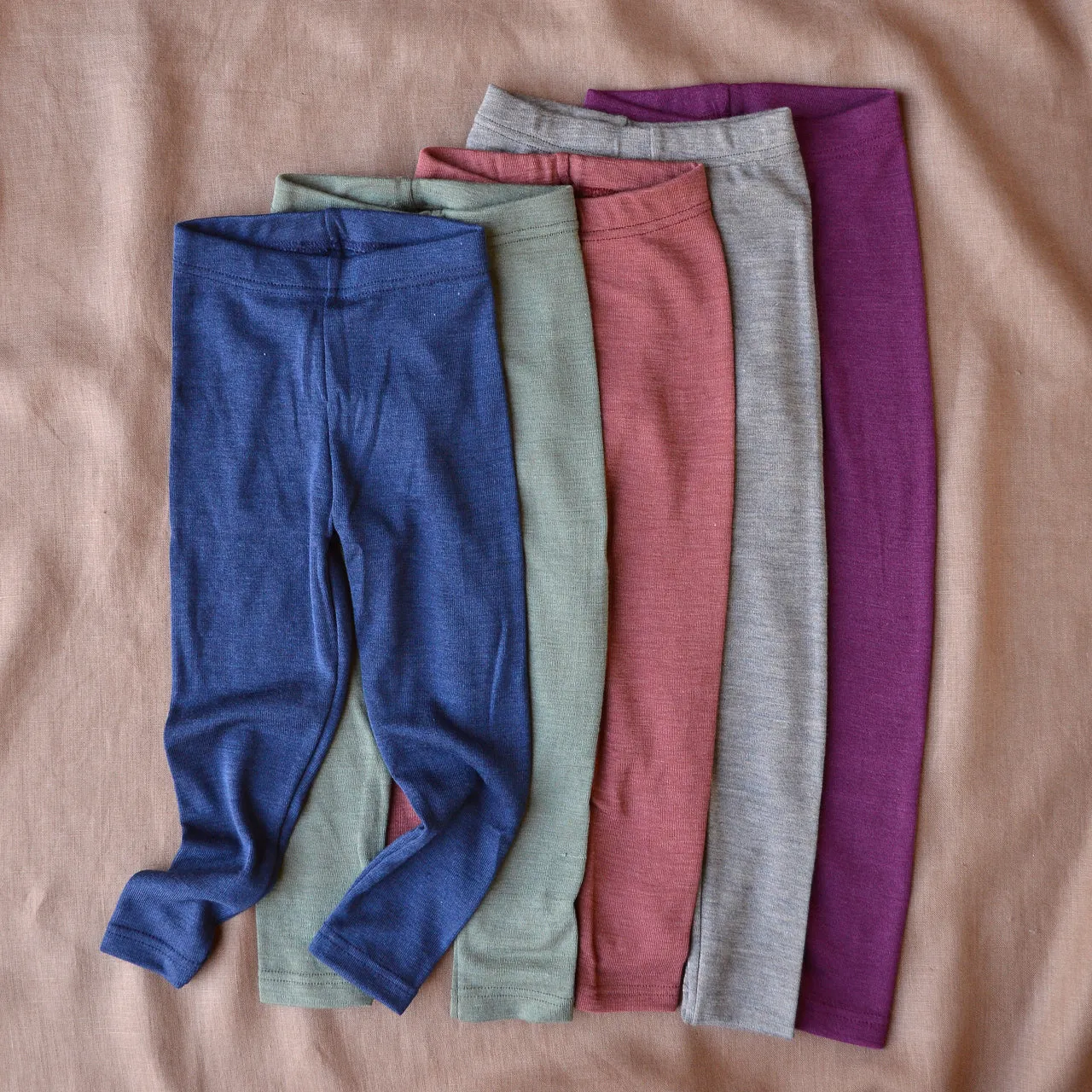 Child's Leggings in Wool/Silk (1-14y)