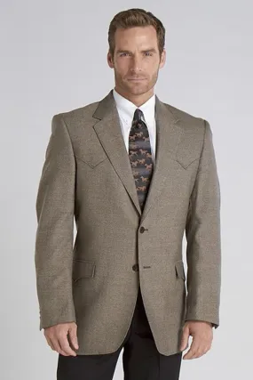 Circle S Mens Donegal Brown Wool Blend Plano Sport Coat 38 R