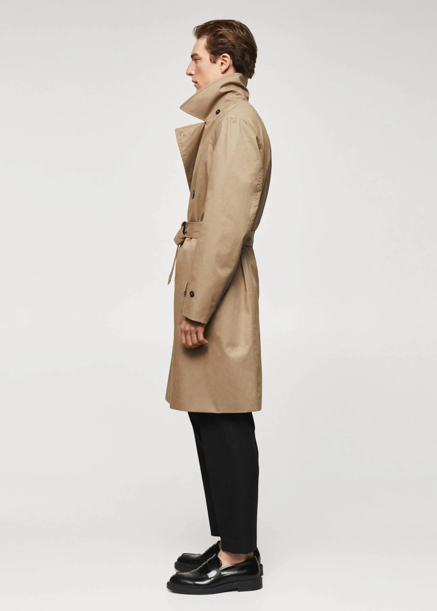 Classic 100% cotton trench coat