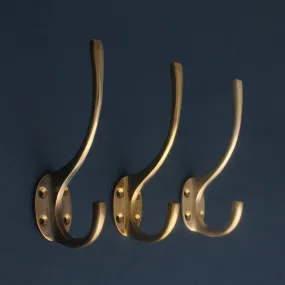 Classic Brass Hat & Coat Hook