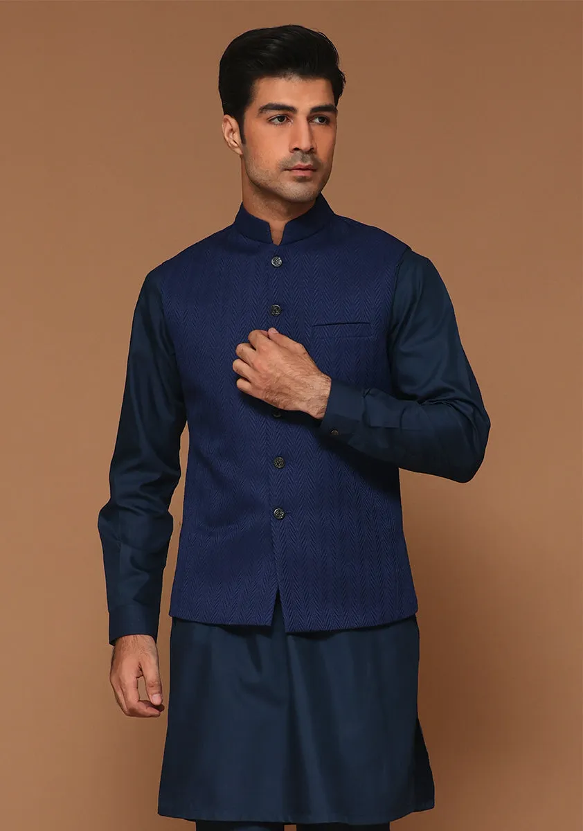 Classic Jamawar Outer Space Traditional Waistcoat