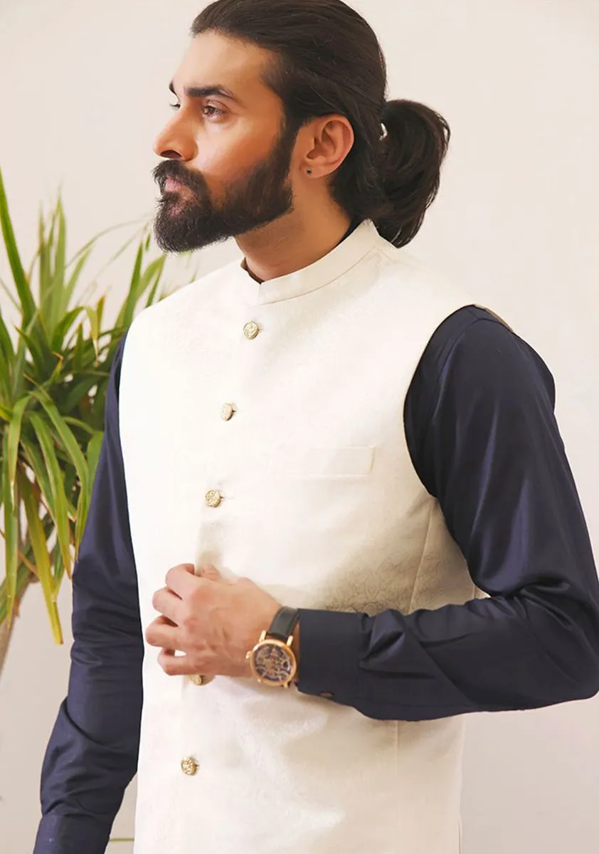 Classic Jamawar Pristine Traditional Waistcoat