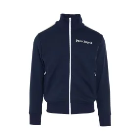 Classic Track Jacket in Navy Blue/White