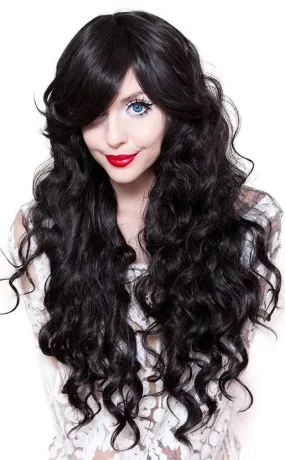 Classic Wavy Black Wig