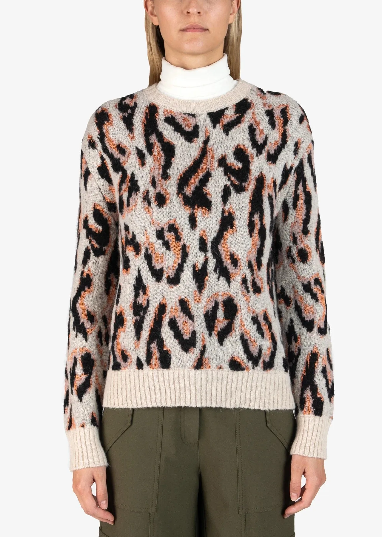 Derek Lam 10 Crosby - Evan Sweater in Cream Multi